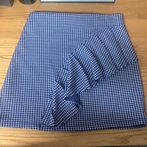 Gingham ruffle skirt